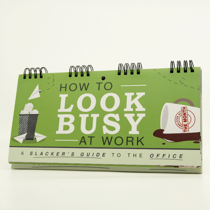 Αστείο Flipbook «How to Look Busy at Work»