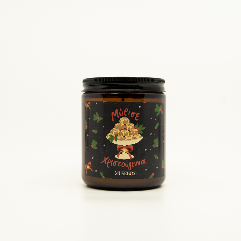 Κερί Με Άρωμα Μελομακάρονο – "Μύρισε Χριστούγεννα" | MuseBox