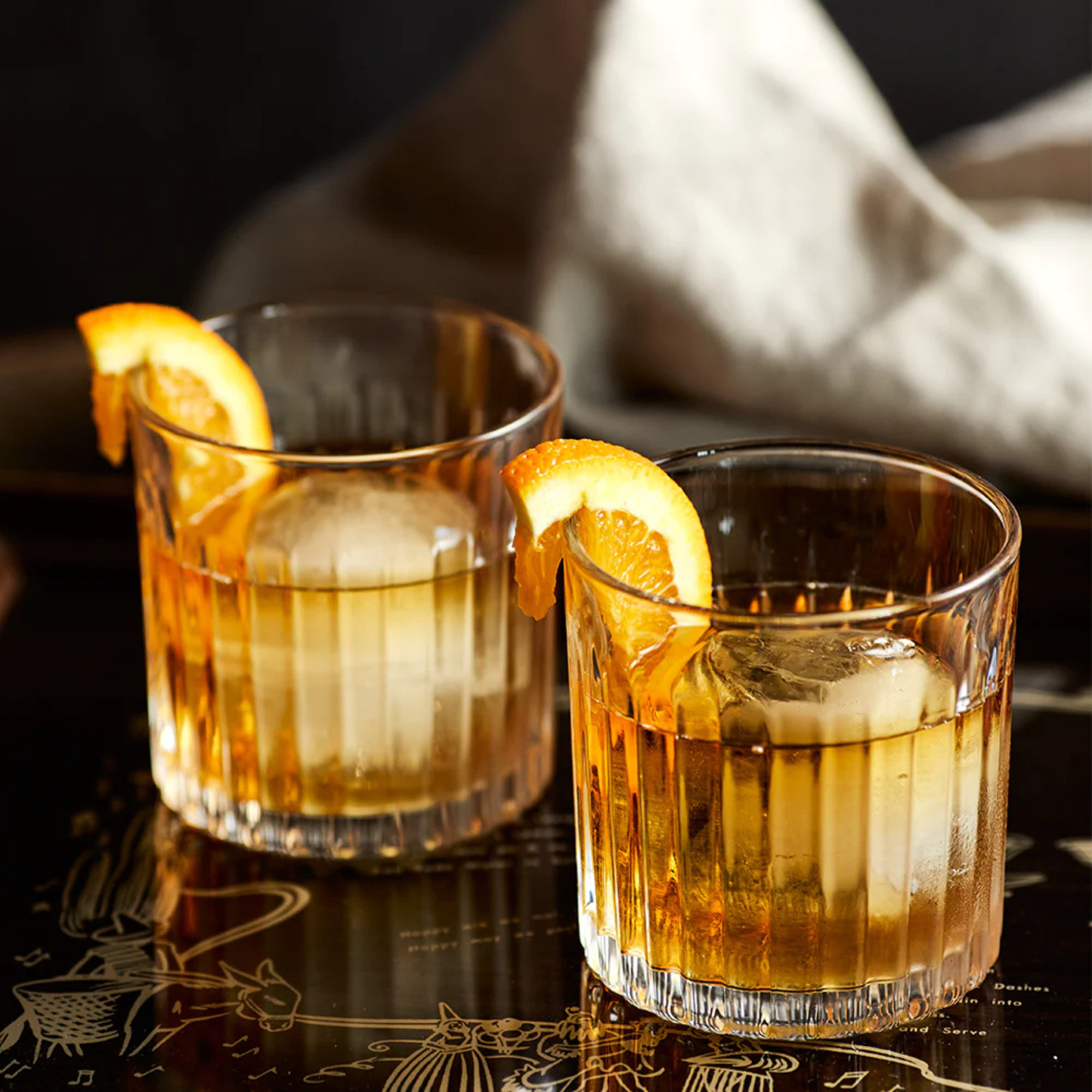 Whiskey Tumbler Glasses & Ice Stones