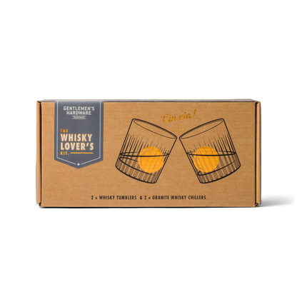 Whiskey Tumbler Glasses & Ice Stones